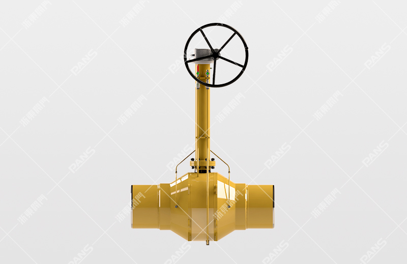 Gas fully welded ball valve